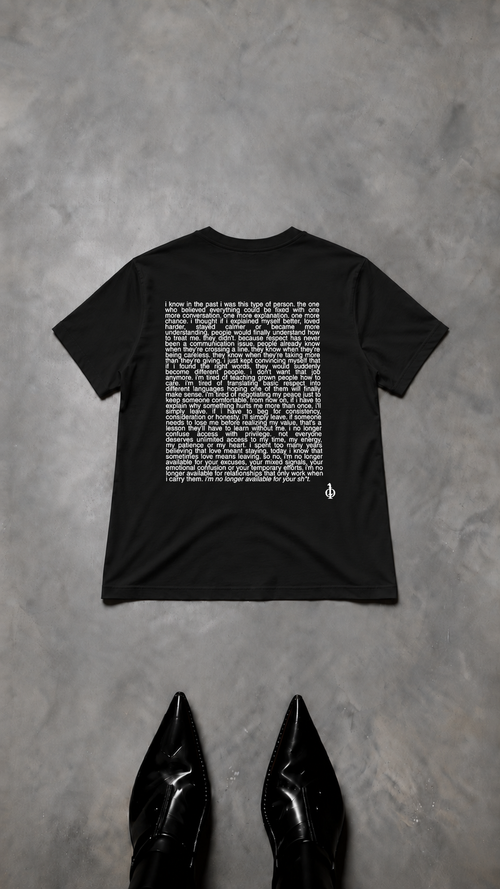 "NO LONGER AVAILABLE FOR YOUR SHIT" T SHIRT UNISEXE